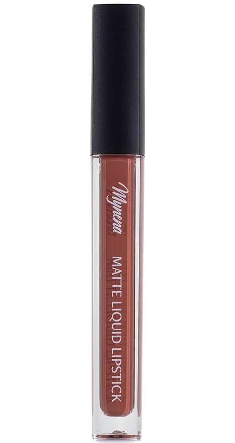 Mynena Soft Terracotta Long-Lasting Matte Liquid Lipstick | Intense Color, Smudge-Proof & Waterproof | Comfortable, Hydrating Shea Butter | Vegan & Cruelty-Free | Zoe
