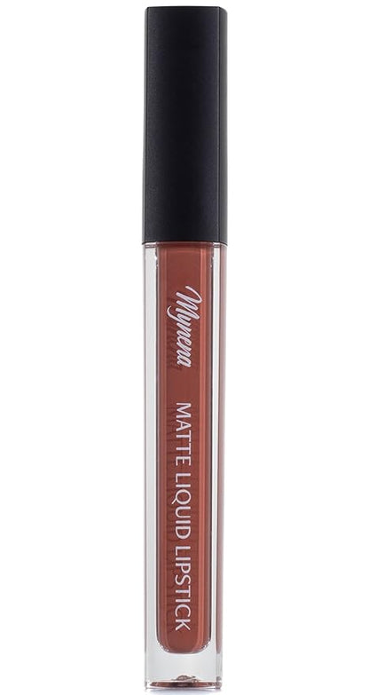 Mynena Soft Terracotta Long-Lasting Matte Liquid Lipstick | Intense Color, Smudge-Proof & Waterproof | Comfortable, Hydrating Shea Butter | Vegan & Cruelty-Free | Zoe