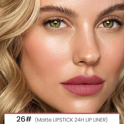 evpct 1Pcs Lip Liner and Lipstick Set Kit Lip