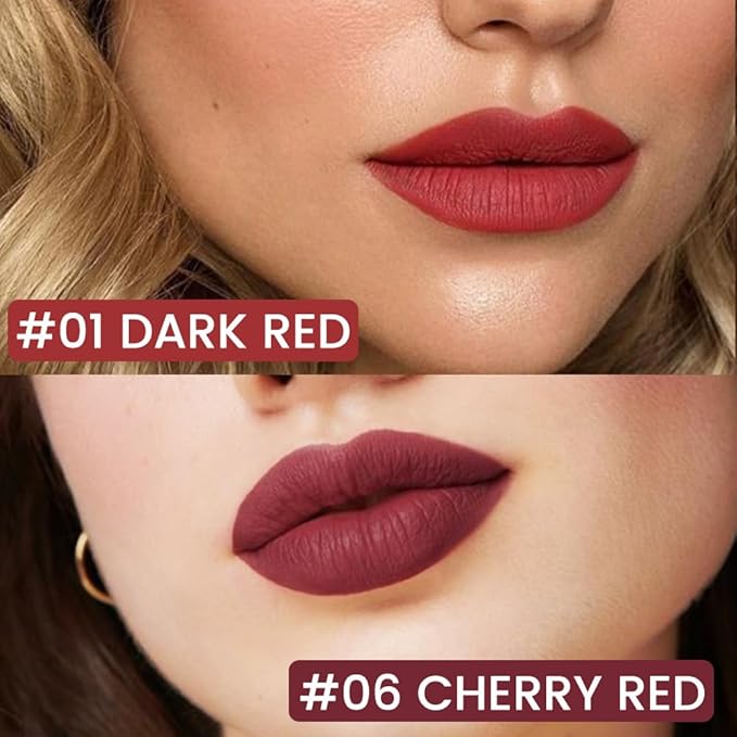 Rde Drak Red Matte Lip Tint Stain Pen,Versatile Set,Long