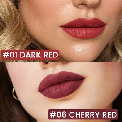 Rde Drak Red Matte Lip Tint Stain Pen,Versatile Set,Long