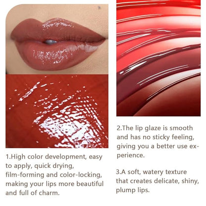 BINGBRUSH 2 Pcs Moisturizing and Silky Velvet Lipgloss BINGBRUSH