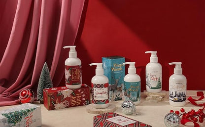 Christmas Hand & Body Lotion with Moisturizing Shea Butter for All Skin Type- Winter Woods - Christmas Pine Scent - 236 ML / 8 FL OZ