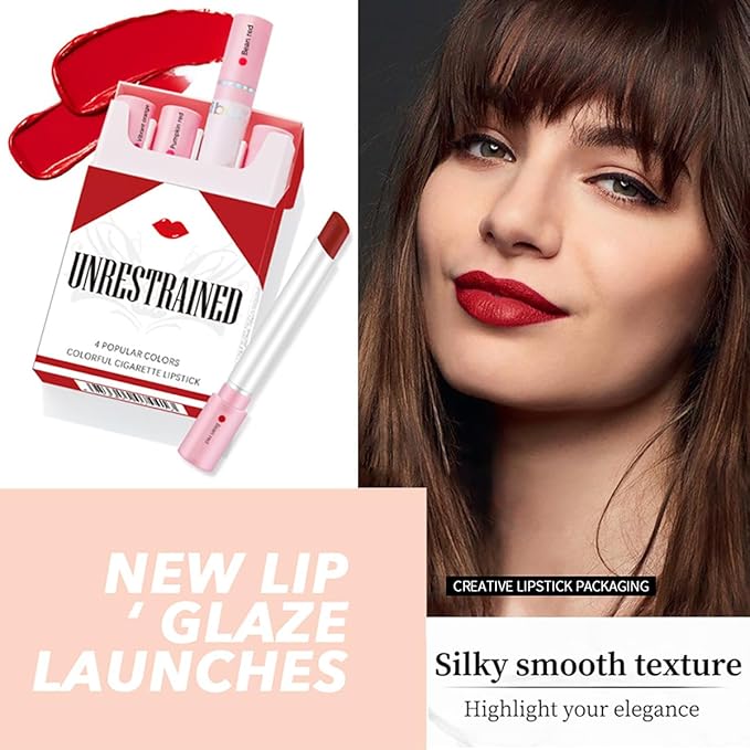 4 Colors Tube Cigarette Lipstick, Little Cigarette Lipstick Cigarette