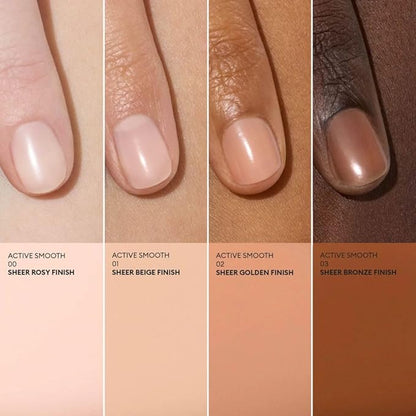 Manucurist Active Smooth 02 Nail Concealer Polish & Care - 2 in 1 Nude Nail Polish : Nail Strengthener and Growth - Nail Concealer - Ridge Filler for Nails - Natural Nail Polish - Golden Finish