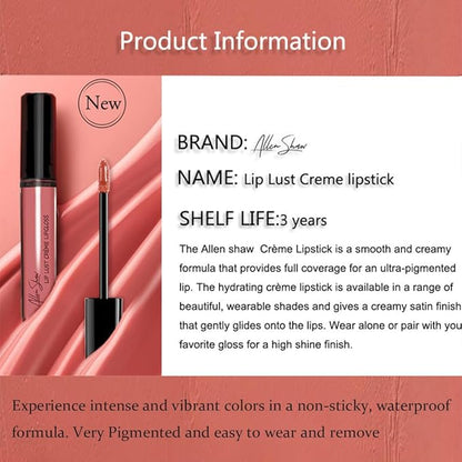 2PCS Cream Lip Gloss, Sexy Women Lipstick, Moisturising