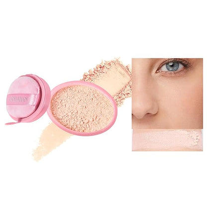 Loose Face Powder Setting Powder Makeup 0. （V02）With Powder Puff 67oz