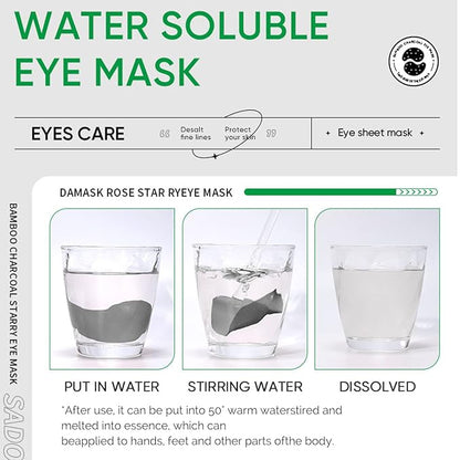 Eye Mask, Under Eye Patches 30 Pairs- Dark Circles, Puffy Eyes Treatments–Reduce Wrinkles and Fine Lines, Hydrating and Anti-Wrinkle Effect Under-Eye Patches with Hyaluronic Acid and Collagen (Damask Rose)