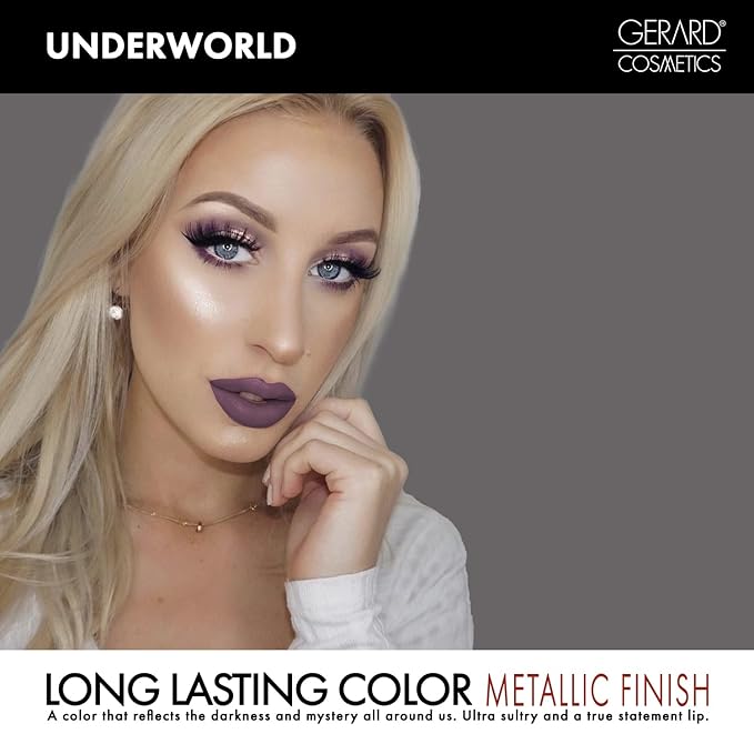 Gerard Cosmetics Metal Matte Liquid Lipstick Underworld | Gerard