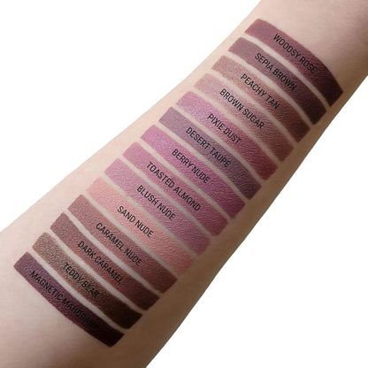 Aromi Matte Liquid Lipstick | Long-Lasting, Waterproof, Smear, Smudge + Transfer Proof, Dusty Rose Lip Color, Nude Shade, Vegan Makeup (Berry Nude)