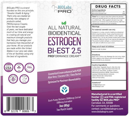 Estrogen Cream for Women, Vegan Estrogen