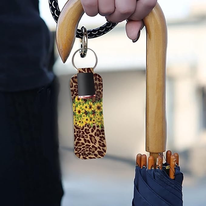 Cheetah Leopard Sunflower Print Lipstick Holder Girls