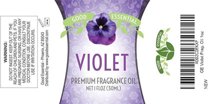 Good Essential Professional Violet Fragrance Oil (30ml/1 fl oz) for Diffusers, Candles, Soaps, Lotions, Perfume - Scented Oil for Candle Making