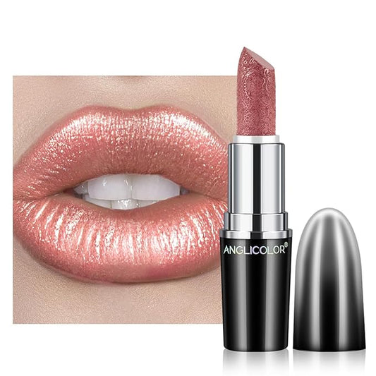 Glitter Lipstick for Women with Metallic 3D Shine Lipstick 14OZ