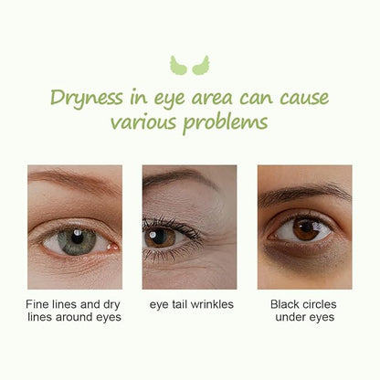 12Pcs Under Eye Patches for Dark Circle, Cucumber Moisturizing Hyaluronic Acid Eye Mask, Crystal Angle Wings Mask, Hrydrate & Moisture Gel Under Eye Treatment Skin Care Products (Cucumber)