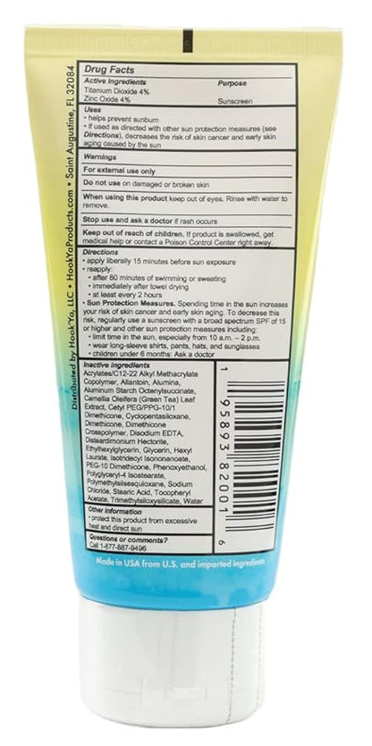 Hawaii Reef Compliant, Non-Nano Mineral Sunscreen 3oz Travel Size, (2) Pack 6oz Total, UVA/UVB Protection, Octinoxate & Oxybenzone Free, No Fragrance, Hawaii and Mexico Approved, Made in USA
