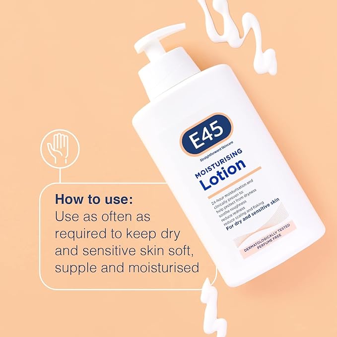 E45 Dermatological Moisturising Lotion, 16.91 Fl Oz (Pack of 2)