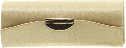 Motique Accessories Gold Solid Satin Ladies Lipstick Case Gold