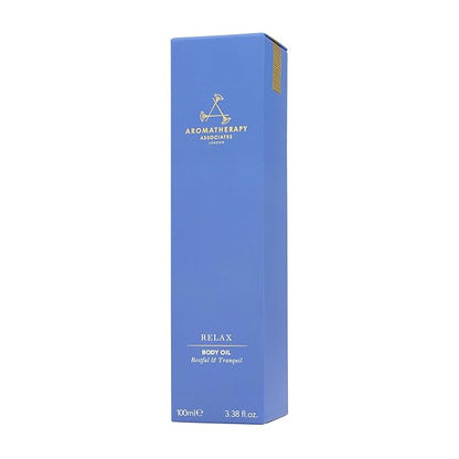 Aromatherapy Associates Relax Body Oil. Luxurious Blend of Oils for a Nourished Body. Made with Vetivert, Chamomile and Ylang Ylang Essential Oils (3.4 fl oz)