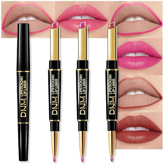 evpct DNM 3Pcs Mauve Warm Bright Pink Red Lip