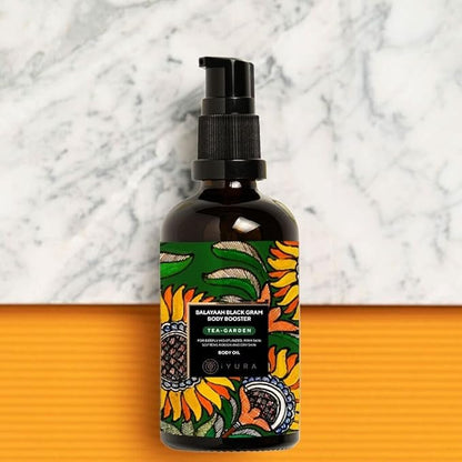 Balaayah Balaayah Black Gram Body Booster Oil - Tea-Garden Blend | Ayurvedic Massage & Moisturizing Body Oil | Luxurious, Fast-Absorbing & Non-Sticky | 3.38 fl oz