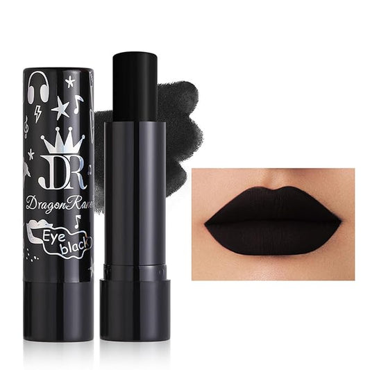 Black Matte Lipstick Tube, Smudge Proof Long Lasting Smudge