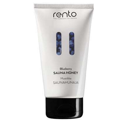 RENTO Sauna Honey 5 Fl. Oz. (150 ml) for Face & Body, Nourishes the Skin, Helps to Open the Pores and Increases Sweat Secretion, 3 Types: Arctic Pine, Birch, Blueberry (Regular, BLUEBERRY)