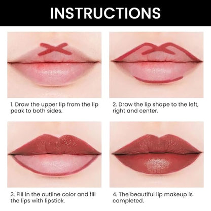 evpct DNM 1Pcs Plummy Terracotta Shine Lip Line