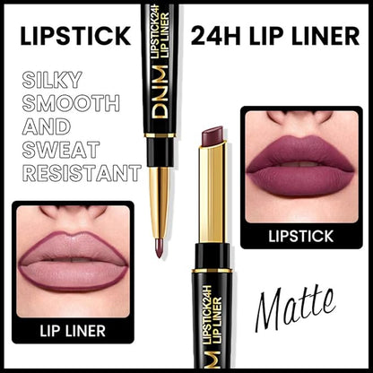 evpct 1Pcs More Berry Lip Liner and Lipstick