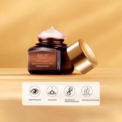 BLUE LOVE 2PCS Anti-Aging Eye Cream – Reduces Dark Circles & Puffiness Under-Eye Bags – Moisturizing & Fast-Absorbing Wrinkle Treatment for Men & Women