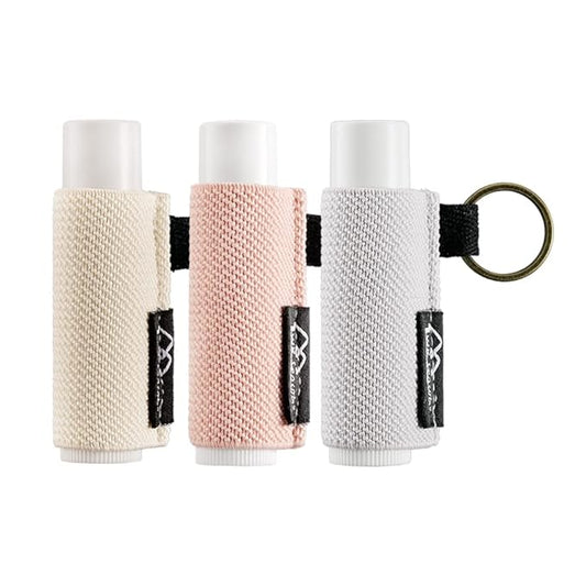 WK IEASON - Lip Balm Holder Keychain Clip Tight-Knit