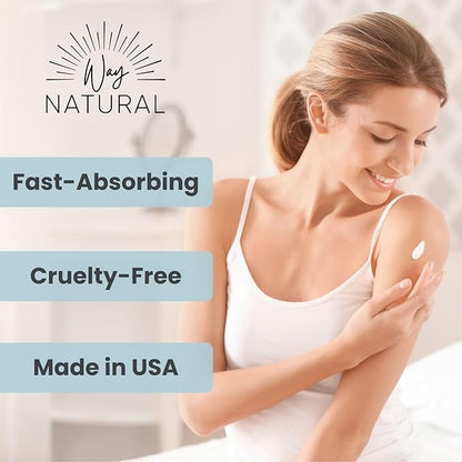 Goat Milk Lotion, Unscented (8oz) - Natural Hand & Body Lotion - Dry Skin Relief, USA Made - Goat Milk Hand Cream for Women & Men - w/Shea Butter & Aloe