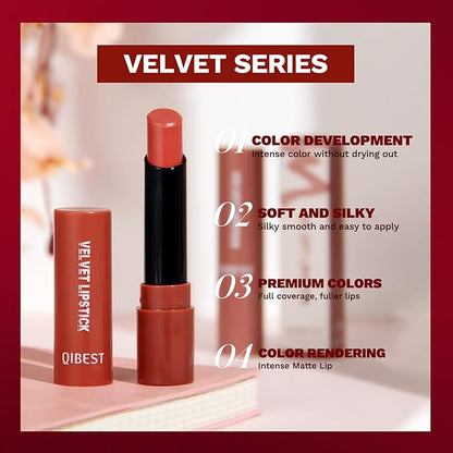 Velvet Matte Lip Gloss, Nude Stain Satin Lip Gloss,