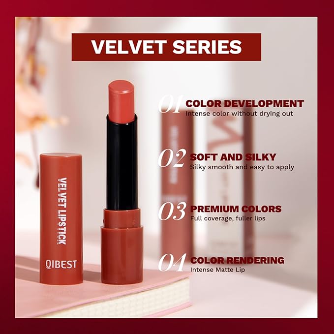 Velvet Matte Lip Gloss, Nude Stain Satin Lip Gloss,