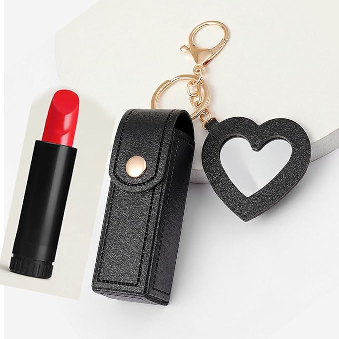 Lipstick Organizer with Mirror Portable Lipstick Holder Lip Organizer