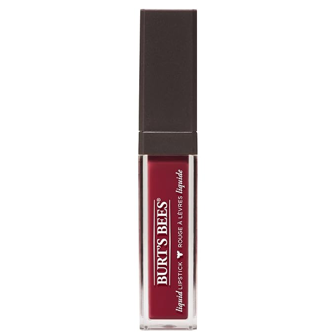 Burt's Bees 100% Natural Glossy Liquid Lipstick, Drenched Dahlia, 1 Tube