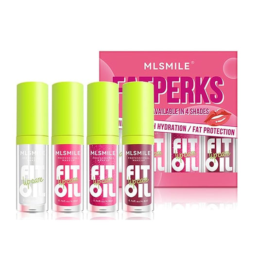 VolksRose 4pcs Lip Gloss Oil Set, Hydrating Lip Gloss