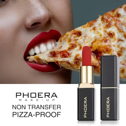 Phoera Non Transfer Lipstick Waterproof, smudge-proof and mask-proof smudge-proof