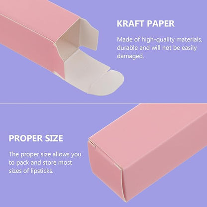 50Pcs Kraft Paper Lipstick Boxes, Essential Oil Packaging Packaging