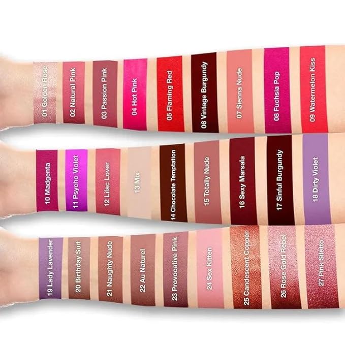 Klara Cosmetics Kiss Proof Lipstick 24 Sex Kitten Long