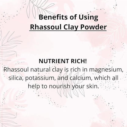 SVATV Rhassoul Clay powder | Ghassoul Clay | Face and Hair | Younger looking skin, Exfoliator - 227g, 8oz, Half Pound