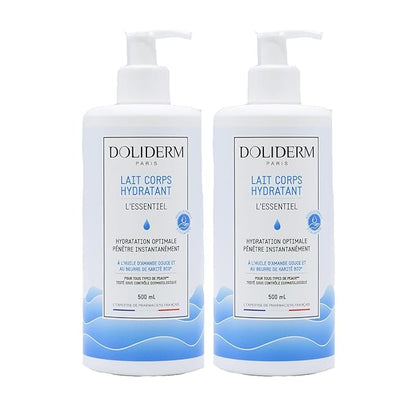 2x Hydrating Body Milk with Organic Shea Butter, Organic Sweet Almond Oil, and Allantoin – 500ml x2 - Bundle