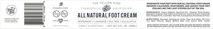 Yellow Bird Foot Cream 2 Pack Bundle - Natural Dry & Itchy Feet Repair Balm. Foot Moisturizer with Organic Ingredients and Essential Oils