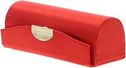Motique Accessories Red Solid Satin Ladies Lipstick Case