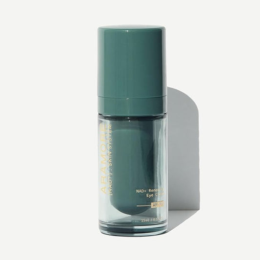 NAD+ Renewing Eye Cream with Retinol - Brightens Dark Circles, De-Puffs, Smooths Lines, Hydrates, & Energizes Under-Eye Area - 15ml