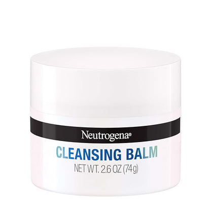 Neutrogena Makeup Melting Cleansing Balm, Face Cleansing Balm to Gently Melt Away Dirt, Oil, Makeup & Waterproof Mascara Leaving Skin Soft & Conditioned, Fragrance- & Paraben-Free, 2.6 oz