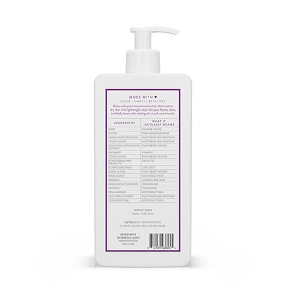 Native Body Lotion Contains Naturally Derived Plant-Based Moisturizers for Women and Men | Restores Dry Skin, Lavender & Rose, 16.5 fl oz