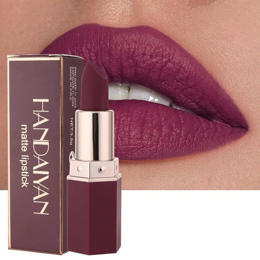 6-Color Matte Moisturizing Non-stick Cup Matte Lipstick, Long-Lasting Moisturizing
