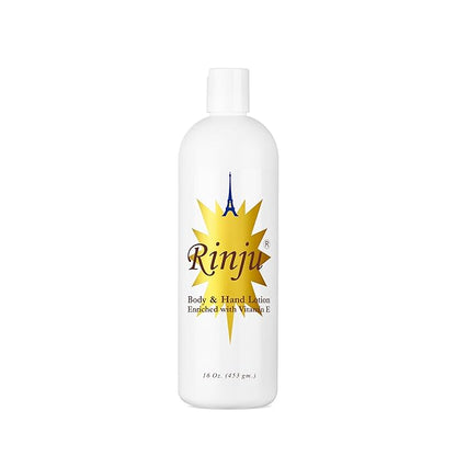 Rinju Body & Hand Lotion - Pack of 3 Non-Greasy for Women & Men - 16 Oz Cocoa Butter, for Extremely Dry Skin - Pierre La Touche Lotion 2 Oz - Vitamin E Moisturizer
