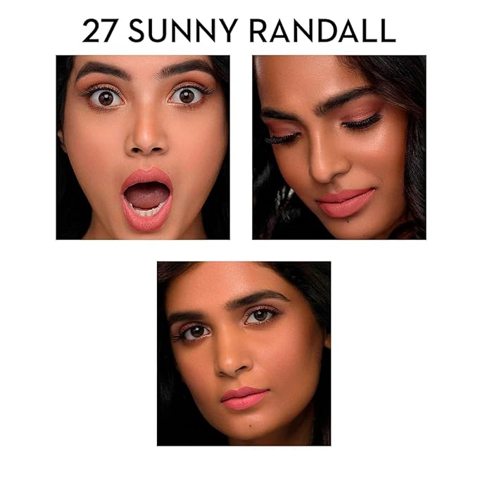 SUGAR Cosmetics Matte As Hell Crayon Lipstick27 Sunny Randall (Warm-toned light coral) with SharpenerHighly pigmented, Creamy Texture, Long lasting Matte Finish